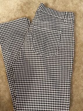Uniqlo Black & White Gingham Skinny Jeans
